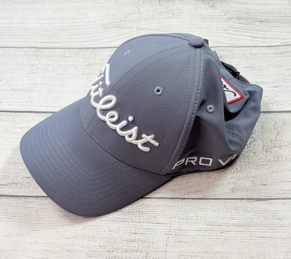 Titleist Golf Tour Performance FJ/ProV1 Adjustable Hat Cap Gray